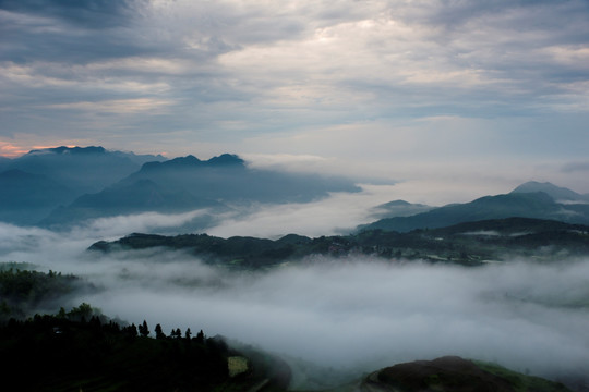 云海 云雾 山