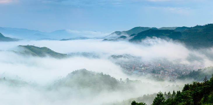 云海 云雾 山