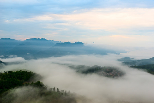 云海 云雾 山