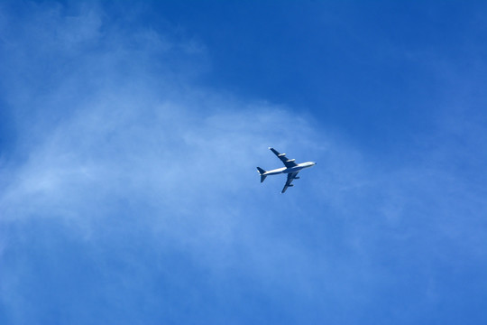 飞机 天空 蓝天