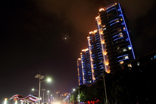 襄阳城市夜景