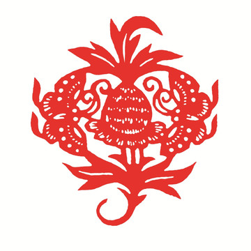 剪紙 蝴蝶 合層