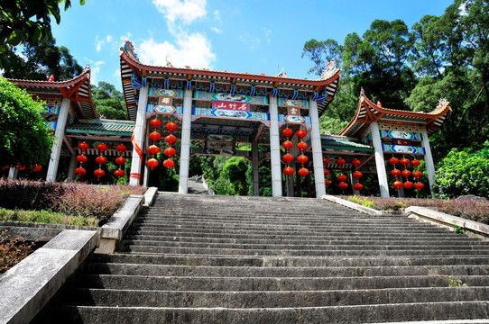 中式古典公园大门