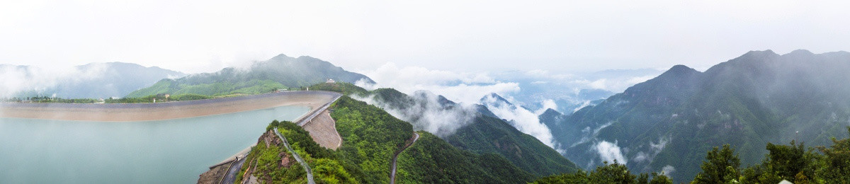 浙江安吉天荒坪江南天池全景