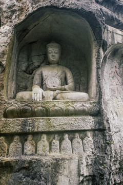 杭州灵隐寺飞来峰造像