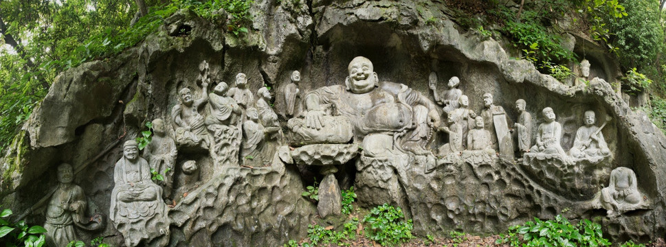 杭州灵隐寺飞来峰造像