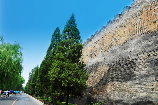 古砖墙城墙