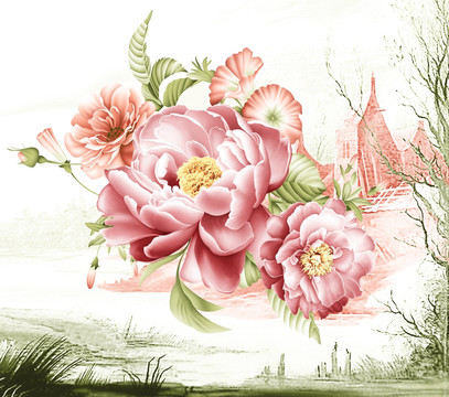 漂亮花卉（無分層）