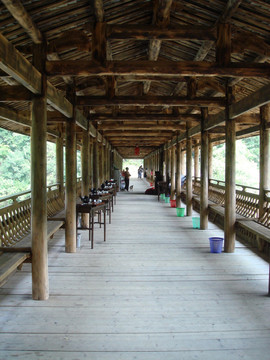 白水洋 廊橋