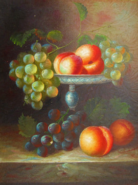 静物水果欧式油画