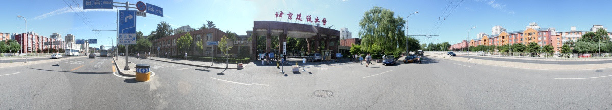 北京建筑大学360全景大门