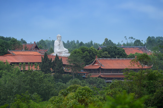 黄龙溪大佛寺风光