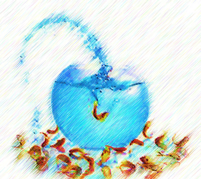 裝飾畫 無框畫 魚