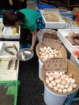 上海 小街道 农贸 市场 集市