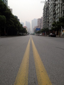 城市 道路 街道 上海 现代