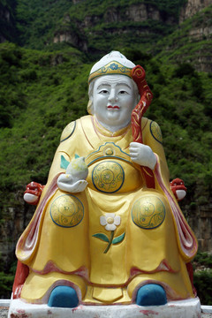 北京十渡乐佛寺灶王奶奶像