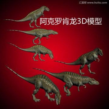 阿克羅肯龍3D模型