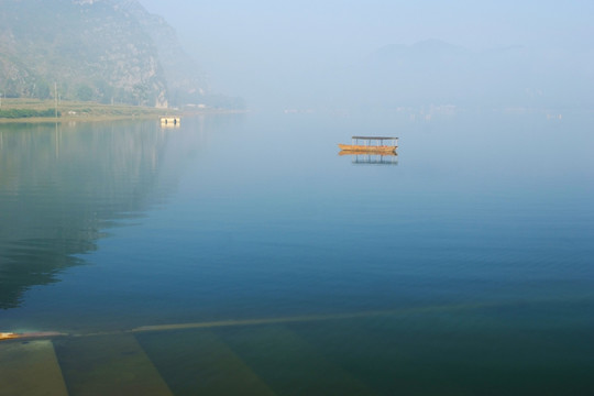 靖西渠洋湖风光 广西山水风光