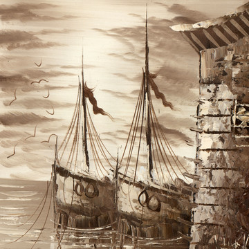 海景畫 風(fēng)景畫 裝飾畫