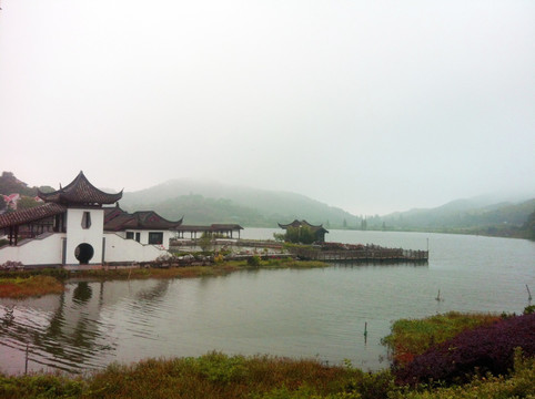 东钱湖 山 水 建筑