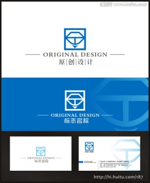 鉆石logo 字母T 標(biāo)志設(shè)計(jì)