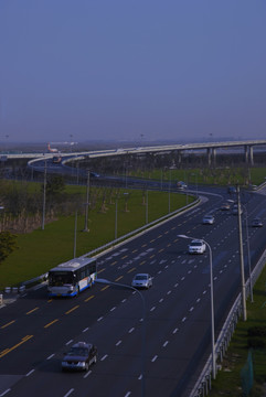 上海浦东机场外景