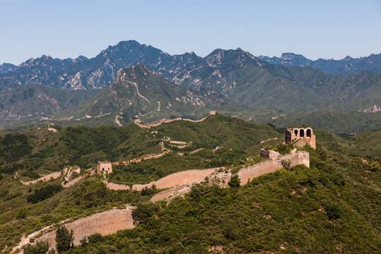 卧虎山长城 明长城 山峦起伏