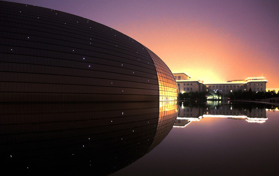 北京国家大剧院夜景