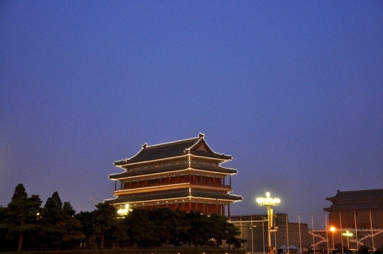 北京故宫夜景