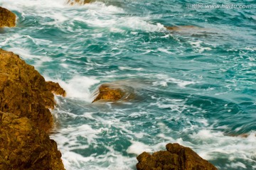 深圳大鹏半岛 礁石 海浪