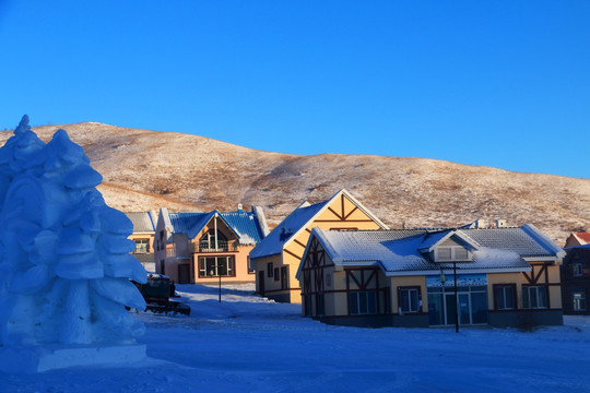 雪国木屋别墅