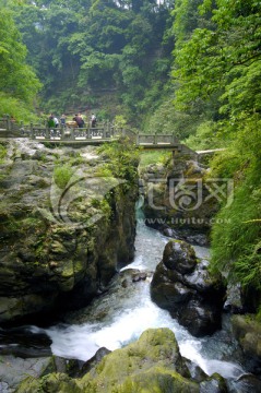 峨眉山清音阁牛心石