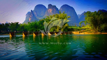 風(fēng)景 油畫