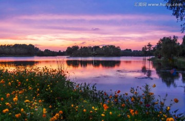 夕阳下的美景