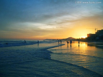 三亚海滩日落