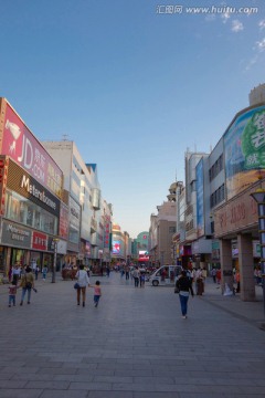 银川步行街街景