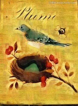 裝飾畫 鳥