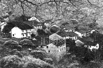 山村風(fēng)情畫(huà)