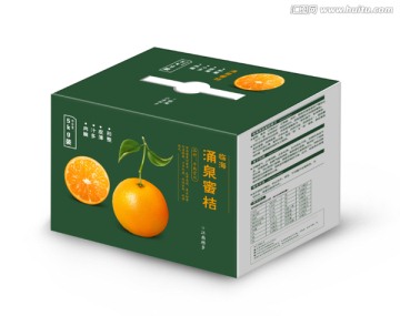 橘子包裝（展開圖）刀版印刷文件