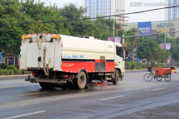 环卫 道路清洗作业