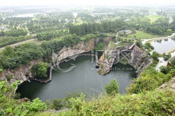 上海辰山植物园 矿坑花园 高清