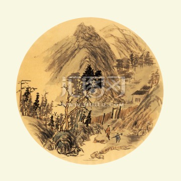 裝飾畫 山水畫
