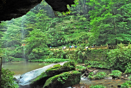 雅安碧峰峡峰帘珠