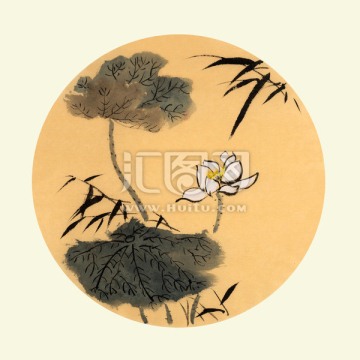 裝飾畫 荷花