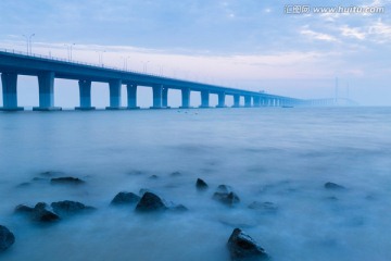 上海桥隧日出