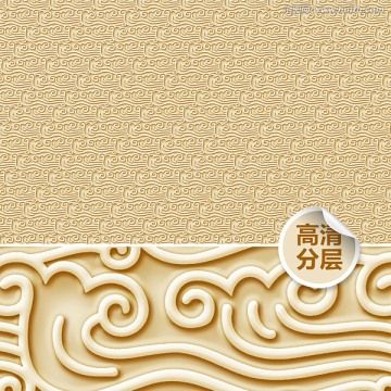 金色花紋 底紋背景