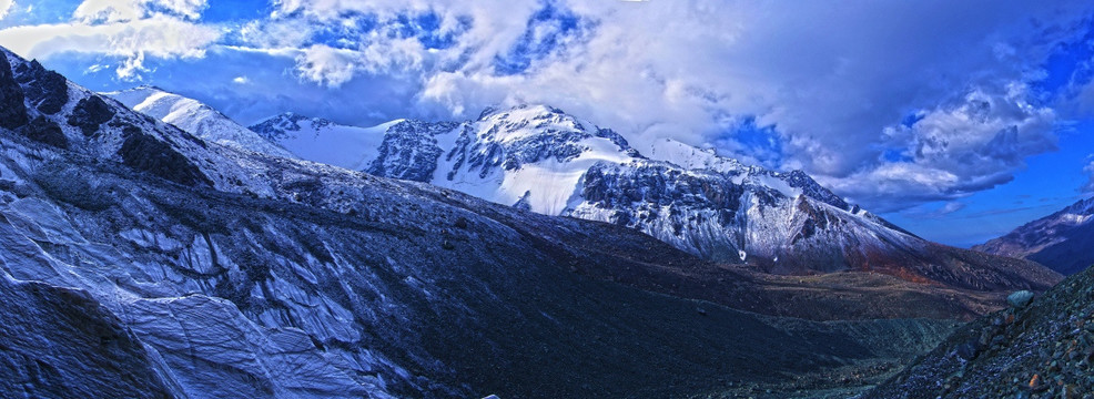 冰川雪山 高清全景