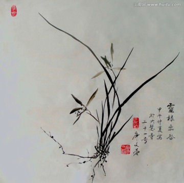 國(guó)畫(huà)蘭草
