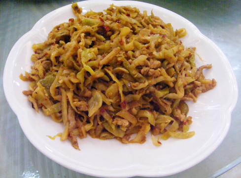 榨菜炒肉