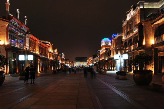 北京前门大街夜景